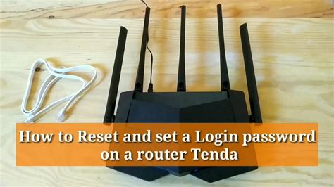 Tenda Default Router Login and Password .